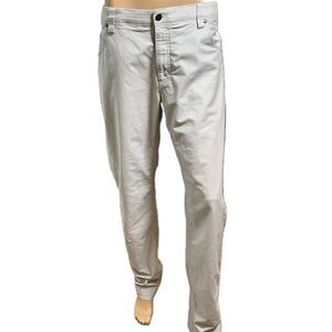 Bertini Light Grey 5 Pocket Button Closure Casual Pants Size 38 Preppy Academia